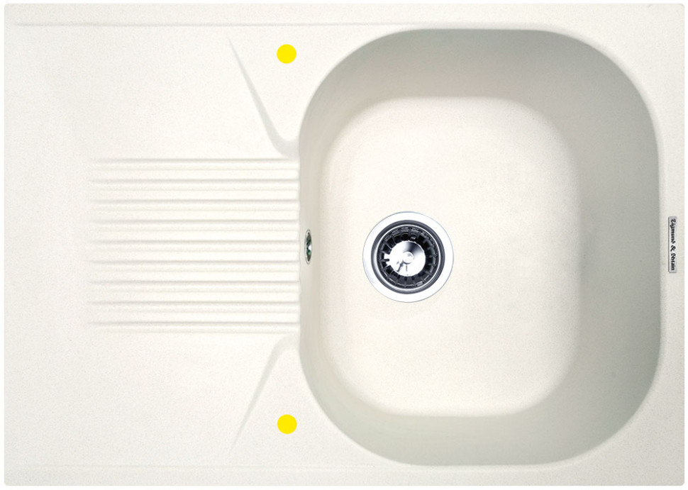 Кухонная мойка Zigmund & Shtain KLASSISCH 695 (Каменная соль)