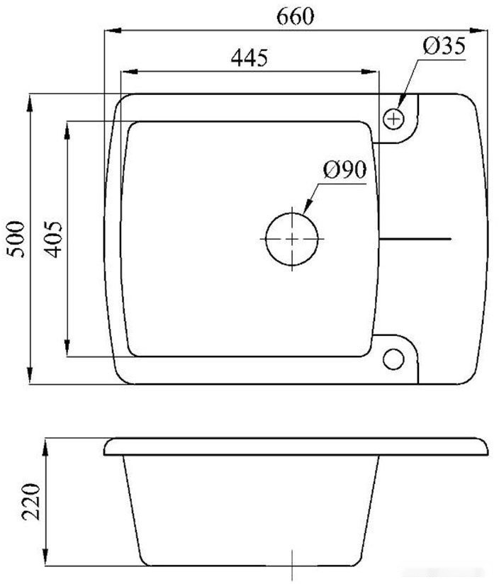Кухонная мойка БелЭворс Flexi L + смеситель W4998-3-22 (черный)