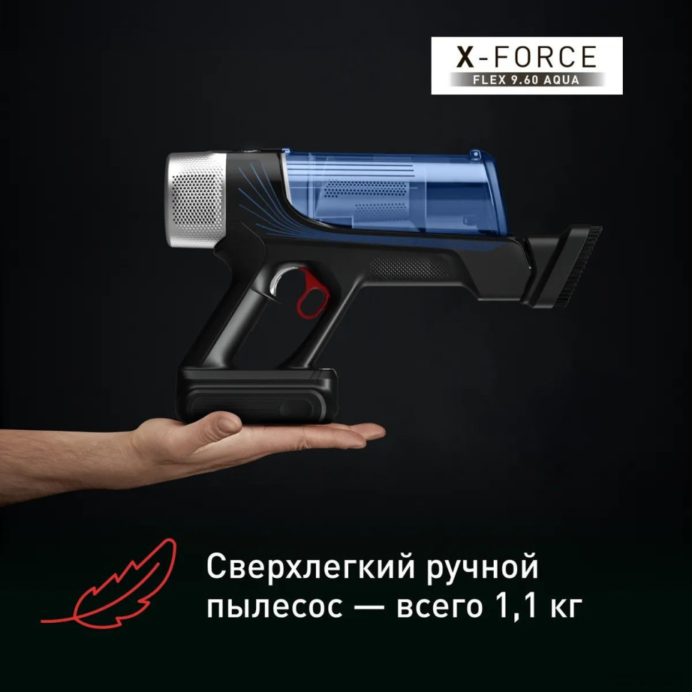 Вертикальный пылесос с влажной уборкой Tefal X-Force Flex 9.60 Aqua TY20C7WO