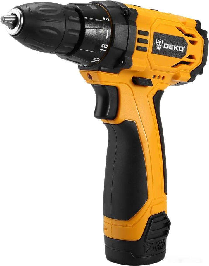 Deko SET 063-4107 (шуруповерт, винтоверт, 2 АКБ, кейс)