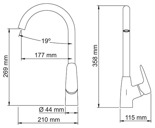 Смеситель Wasserkraft Vils 5607