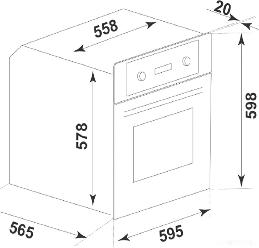 Духовой шкаф Ginzzu HOE-151