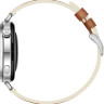 Умные часы Huawei Watch GT 6 41 мм (серебристый, с коричневым кожаным ремешком, международная версия)