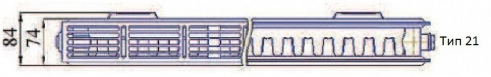 Радиатор Prado Classic тип 21 500x600