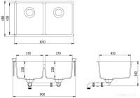 Кухонная мойка AquaSanita Arca SQA200601 (черный металлик)