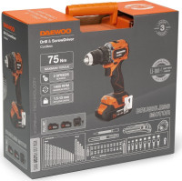 Дрель-шуруповерт Daewoo Power DAA 4021Li Set Box (с 2-мя АКБ, кейс)