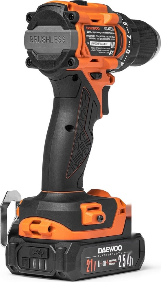 Дрель-шуруповерт Daewoo Power DAA 4021Li Set Box (с 2-мя АКБ, кейс)