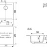 Кухонная мойка Mixline ML-GM14 551903 (темно-серый)