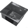 Кухонная мойка Ulgran Steel 50x45 (черная брашированная сталь)