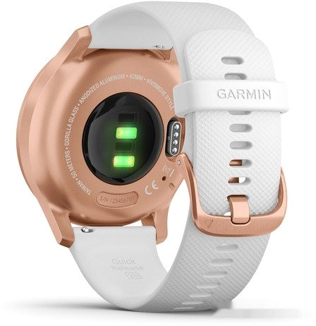 Гибридные умные часы Garmin Vivomove Style (розовое золото/белый)