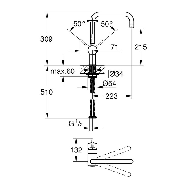 Смеситель Grohe Flair 30336000