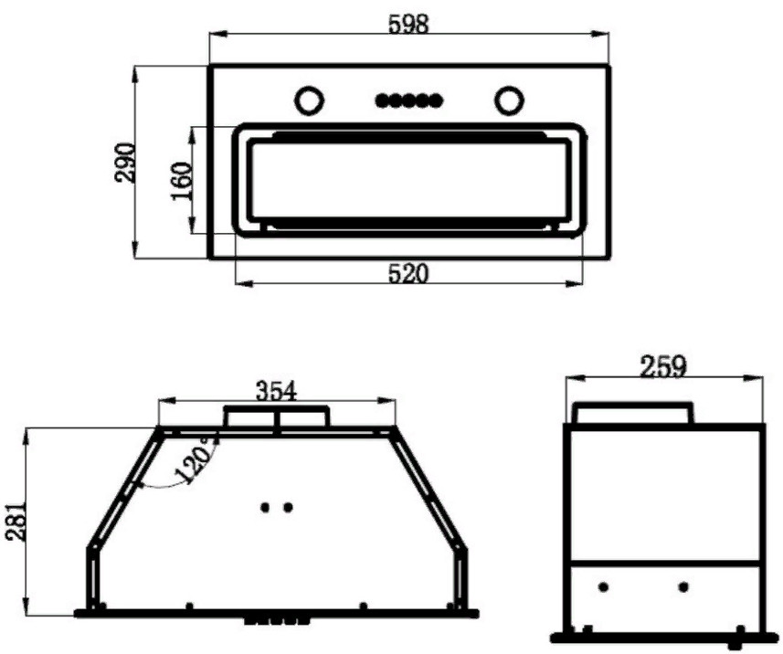 Вытяжка Maunfeld Trapeze 602IG (белый)