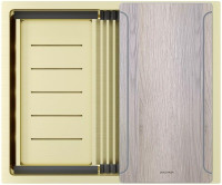 Кухонная мойка Paulmark NEXT-MULTI SINK 54 UNI PM785445-LG, светлое золото