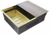 Кухонная мойка Paulmark NEXT-MULTI SINK 54 UNI PM785445-LG, светлое золото