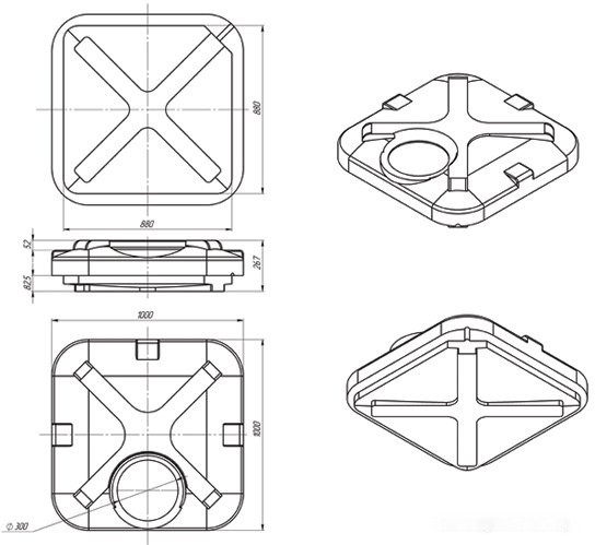 Умывальник ЭкоПром Rostok 150 л