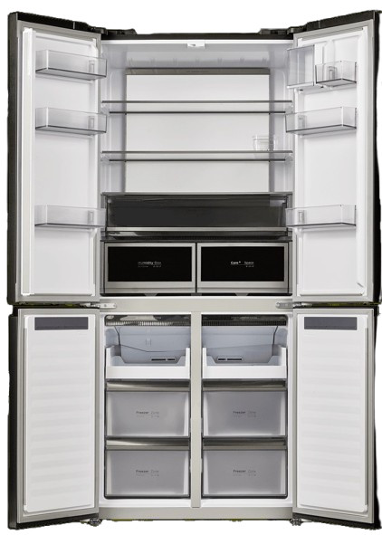 Четырёхдверный холодильник Maunfeld MFF190NFDSB