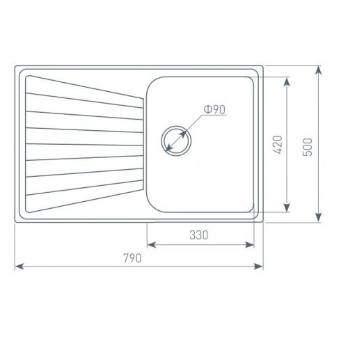 Кухонная мойка Zigmund & Shtain KLASSISCH 790 (Осенняя трава)