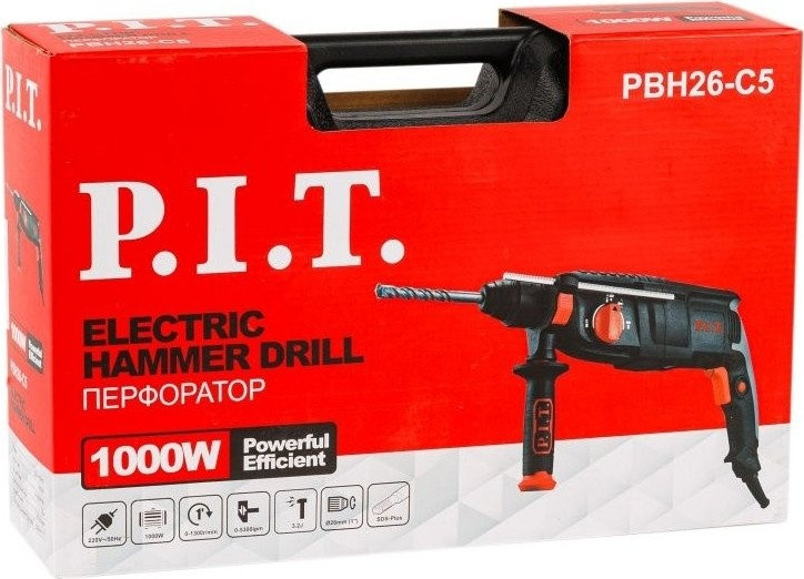 Перфоратор P.I.T. PBH26-C5 (кейс)