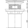 Умывальник Lauter 21836A + клапан 21190B