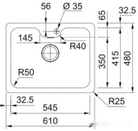 Кухонная мойка Franke Bell BCX 110-55 TL 122.0689.806