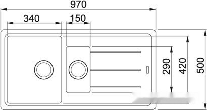 Кухонная мойка Franke BFG 651 (миндаль)