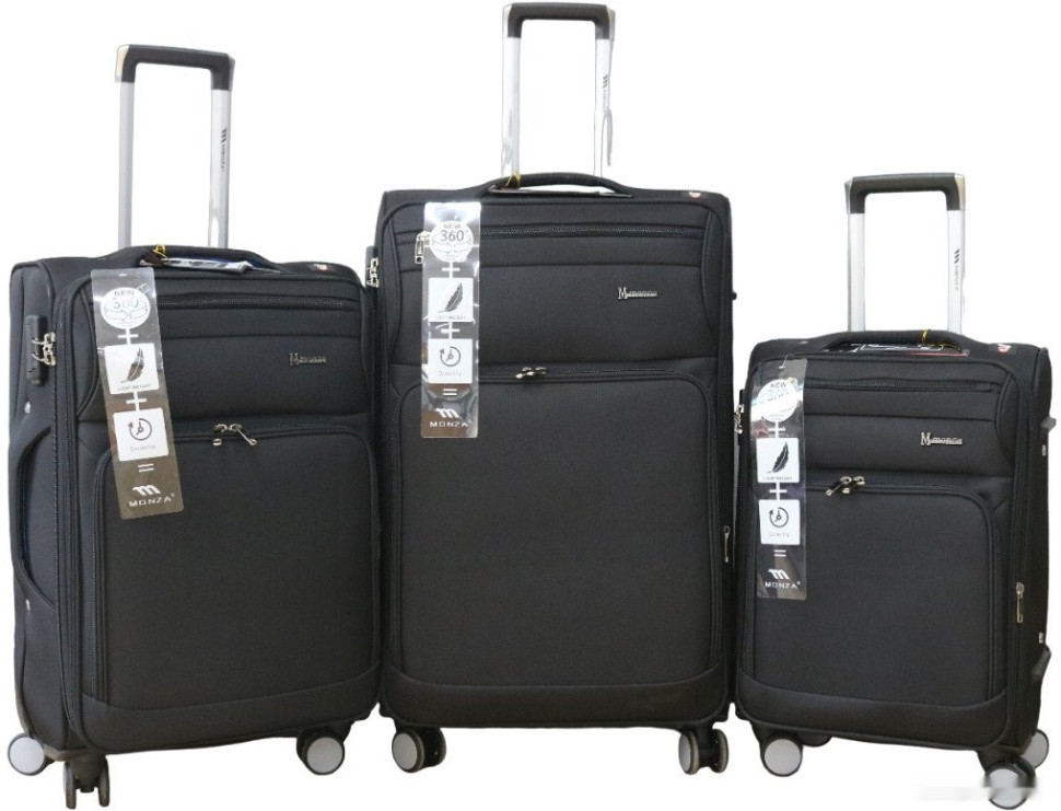 Чемодан Monza 8038# (S, черный)