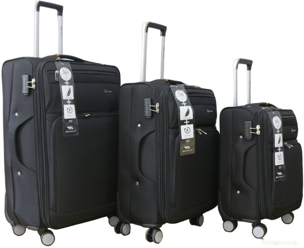 Чемодан Monza 8038# (S, черный)