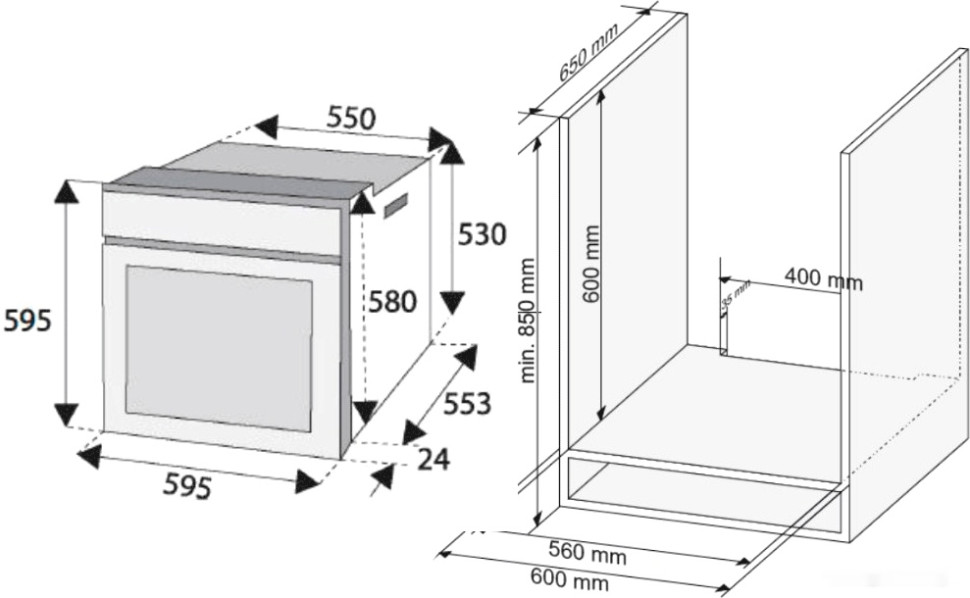 Духовой шкаф Ginzzu HOE-241