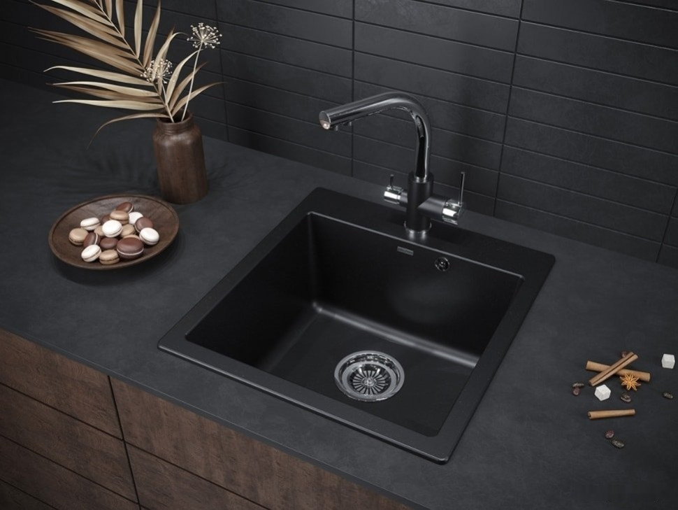 Кухонная мойка Paulmark Kante 50 PM105152-BLM