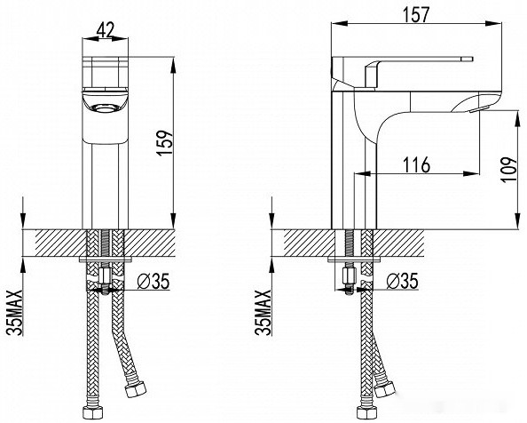 Смеситель IDDIS Slide SLIBL00i01 (черный)