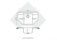 Кухонная мойка Polygran Riff 800 (кремовый)