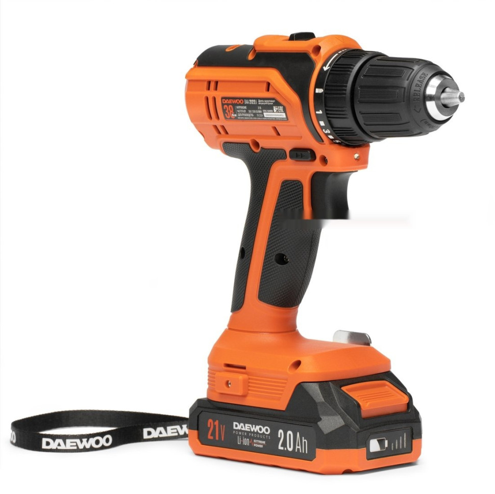 Дрель-шуруповерт Daewoo Power DAA 2122Li Set (с 2-мя АКБ, кейс)