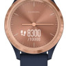 Гибридные умные часы Garmin Vivomove 3S (розовое золото/темно-синий)