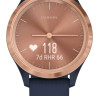 Гибридные умные часы Garmin Vivomove 3S (розовое золото/темно-синий)