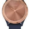 Гибридные умные часы Garmin Vivomove 3S (розовое золото/темно-синий)