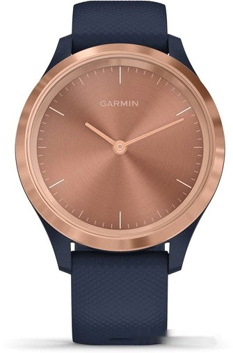 Гибридные умные часы Garmin Vivomove 3S (розовое золото/темно-синий)