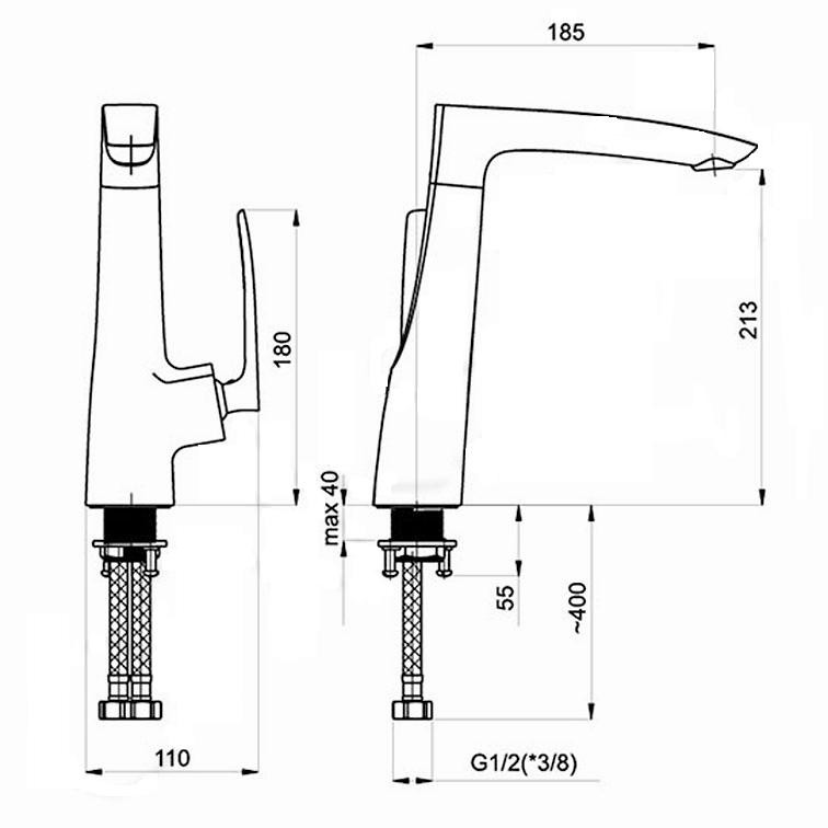 Смеситель Rubineta Aero-33