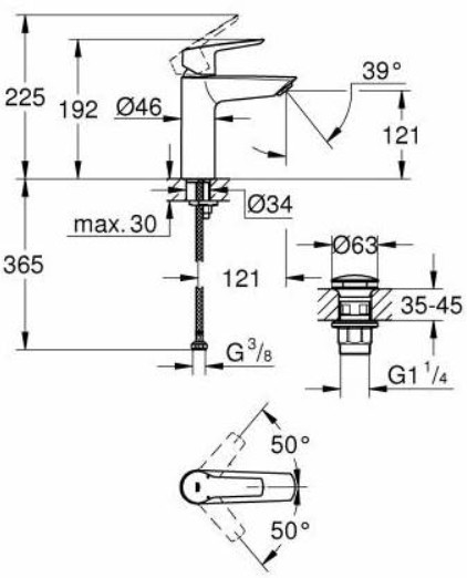 Смеситель Grohe QuickFix Start 24204002