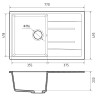 Кухонная мойка GranFest Quadro GF-Q780L (серый)
