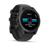 Умные часы Garmin Fenix E 47мм (серая сталь, черный силиконовый ремешок)