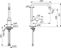 Смеситель Oras Polara 1438F