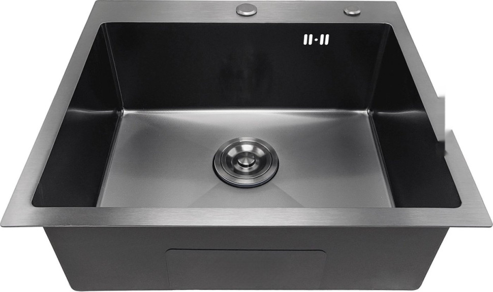 Кухонная мойка Asteria A5550NB-D1 (черный декор)
