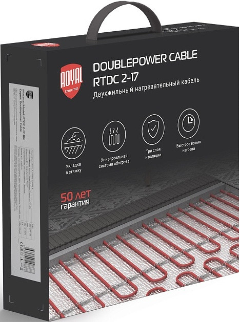 Теплый пол Royal Thermo Doublepower Cable RTDC 2-17-1200 70.6 м. 1200 Вт (комплект)