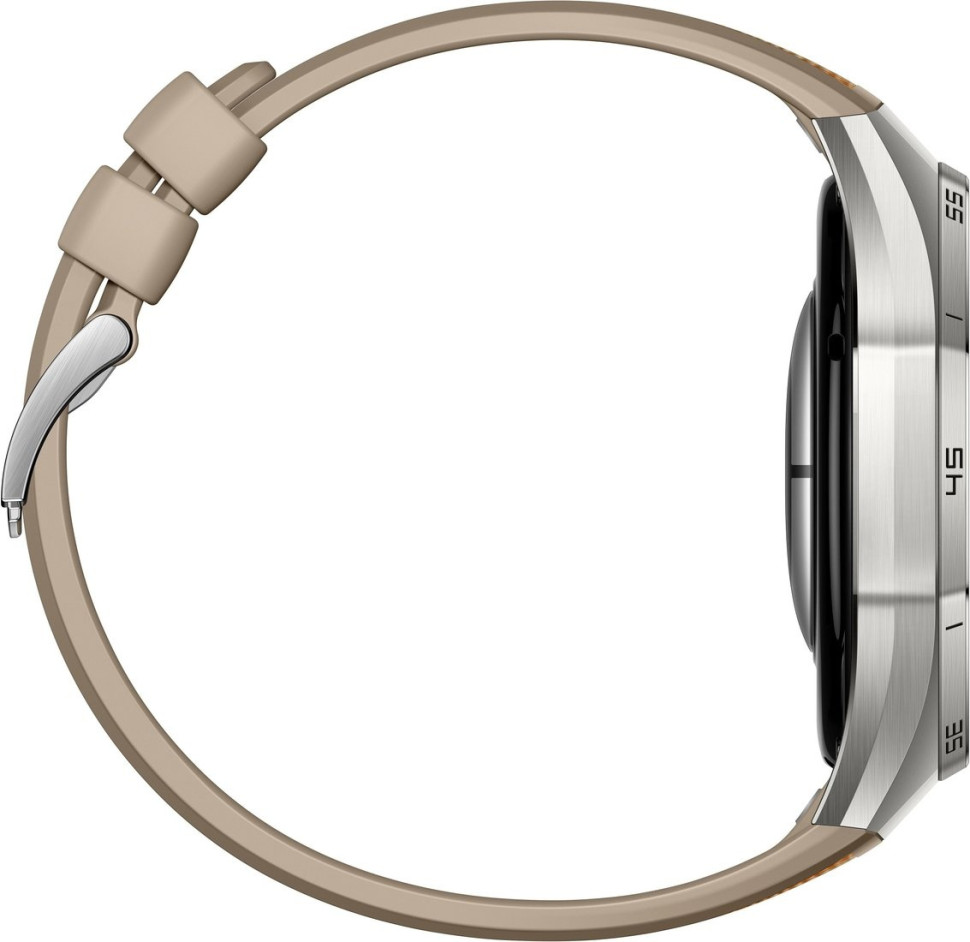 Умные часы Huawei Watch GT 6 Pro 46 мм (серебристый, с коричневым плетеным ремешком, международная версия)