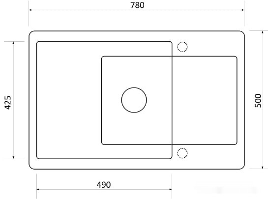 Кухонная мойка Zigmund & Shtain Rechteck 780.490 (швейцарский шоколад)
