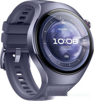 Умные часы Huawei Watch 5 46 мм (фиолетовый, с фиолетовым силиконовым ремешком, международная версия)