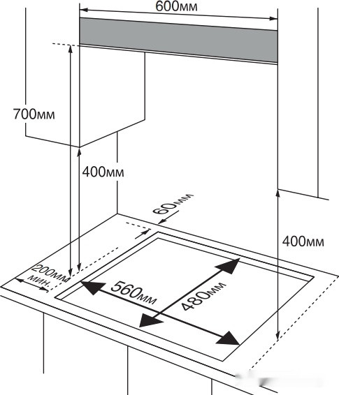 Варочная панель HIBERG VM 6044 B