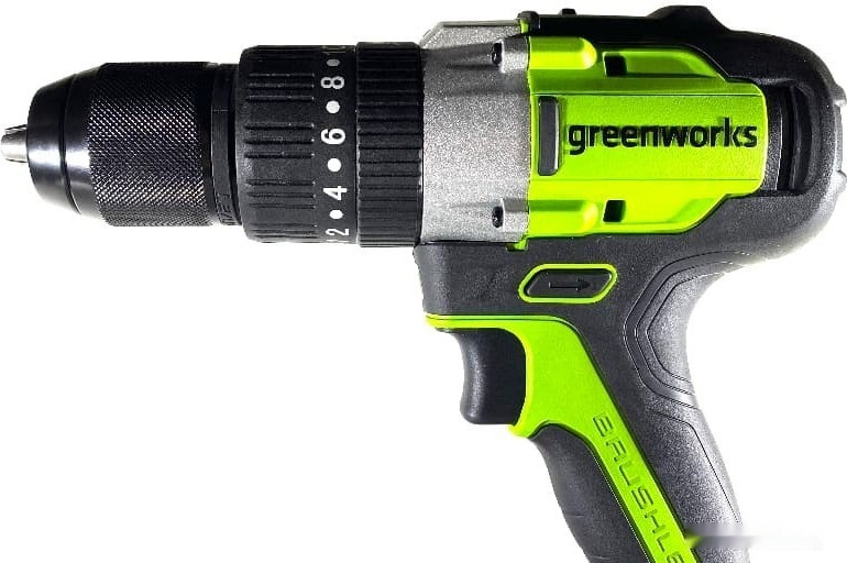 Ударная дрель-шуруповерт Greenworks GD24DD60K2 3704107UA (с 1-им АКБ)