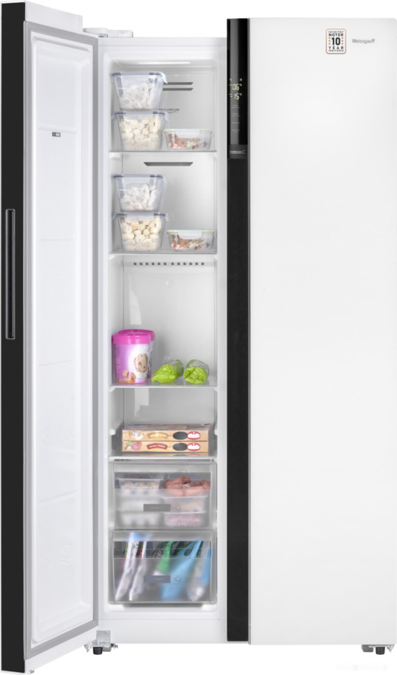 Холодильник side by side Weissgauff WSBS 600 WG NoFrost Inverter