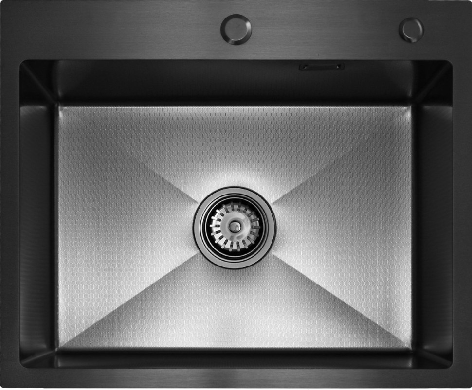 Кухонная мойка Blantek LS-5848HN Honeycomb Nano black